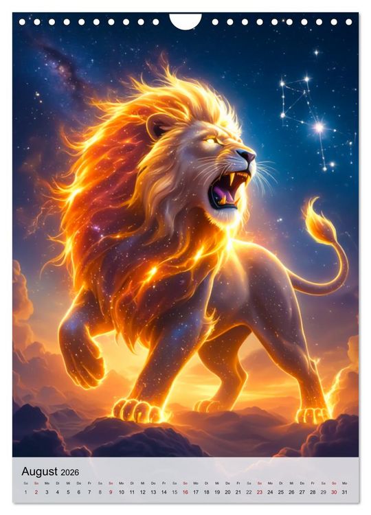 Produktbild: Der Mythos der Sternenzeichen - Sternenwesen des Zodiaks (Wandkalender 2026 DIN A4 hoch), CALVENDO Monatskalender