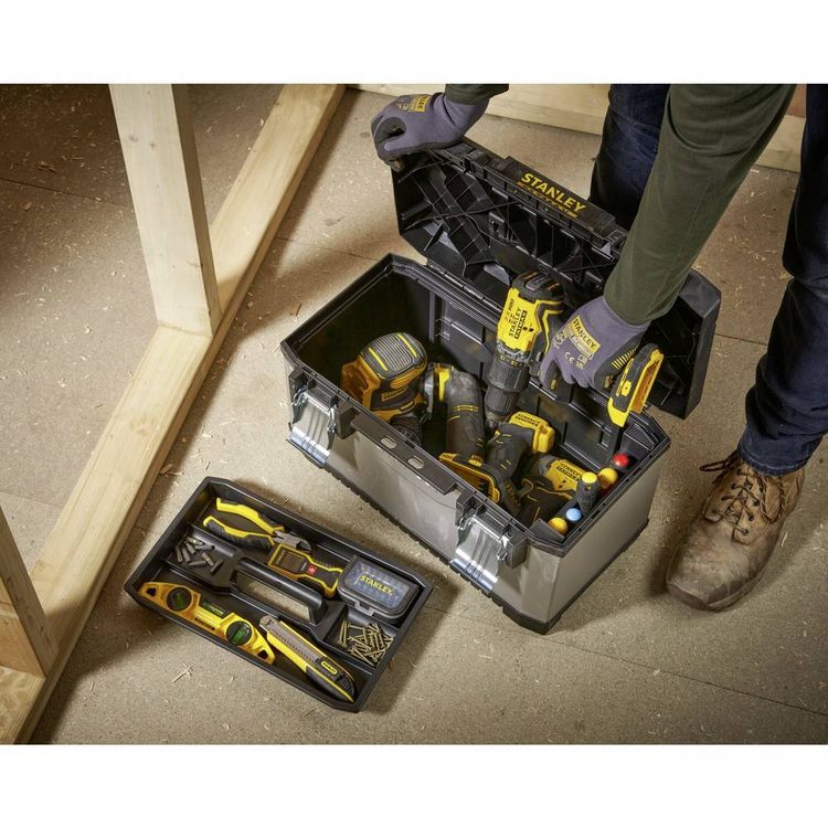 Produktbild: STANLEY 1-95-615 1-95-615 Werkzeugbox Schwarz, Grau