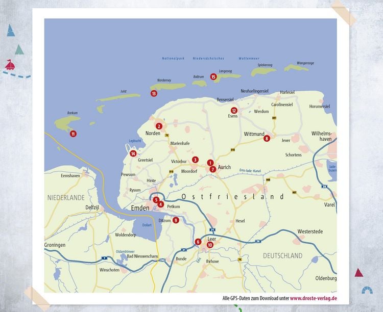 Produktbild: Ostfriesland. Radeln f&uuml;r die Seele