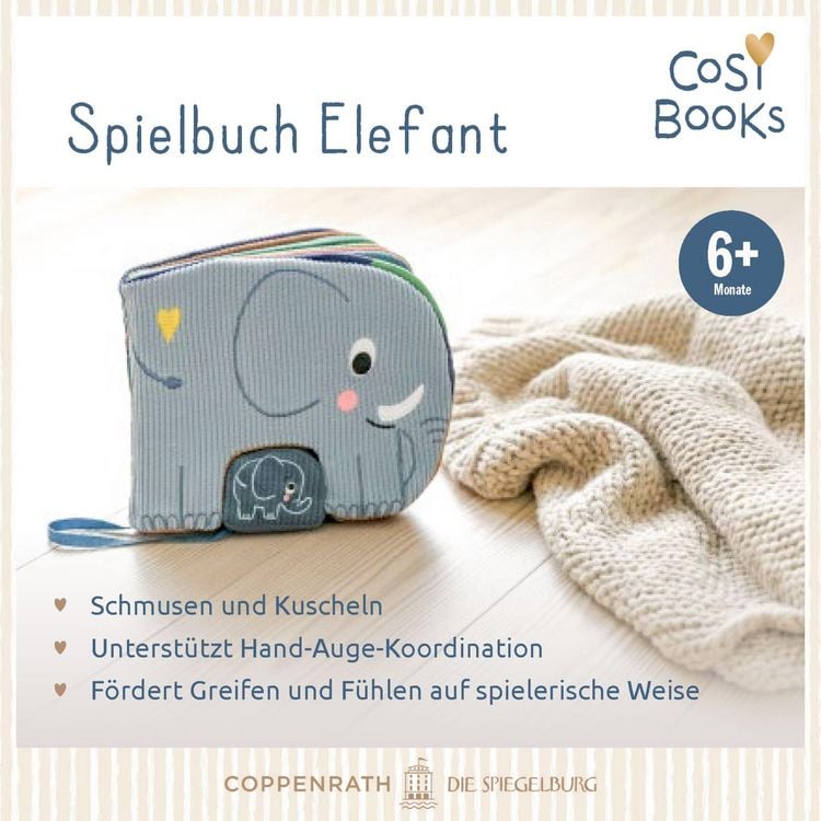 Produktbild: CosyBooks: Babys Spielbuch Kleiner Elefant