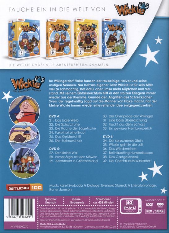 Produktbild: Wickie und die starken M&auml;nner - Staffel 2 [3 DVDs]