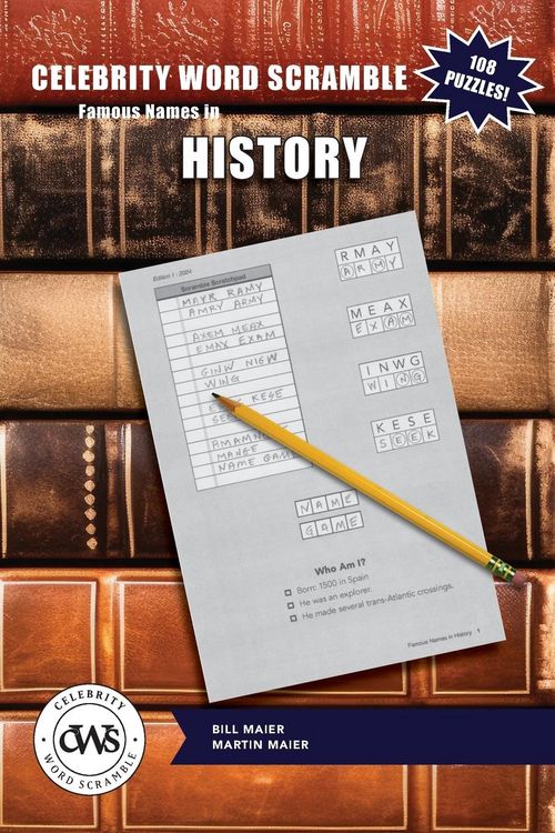 Produktbild: Celebrity Word Scramble Famous Names in History