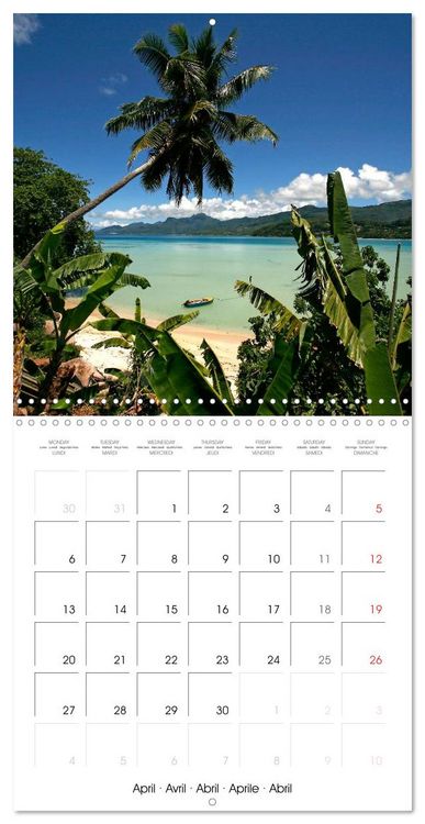 Produktbild: dream beaches - Seychelles (Wall Calendar 2026 12 &times; 12 Inch) CALVENDO 12 Month Wall Calendar