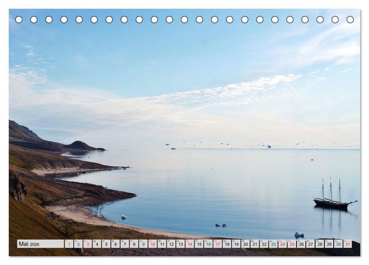 Produktbild: Bezauberndes, eisiges Gr&ouml;nland (Tischkalender 2026 DIN A5 quer), CALVENDO Monatskalender