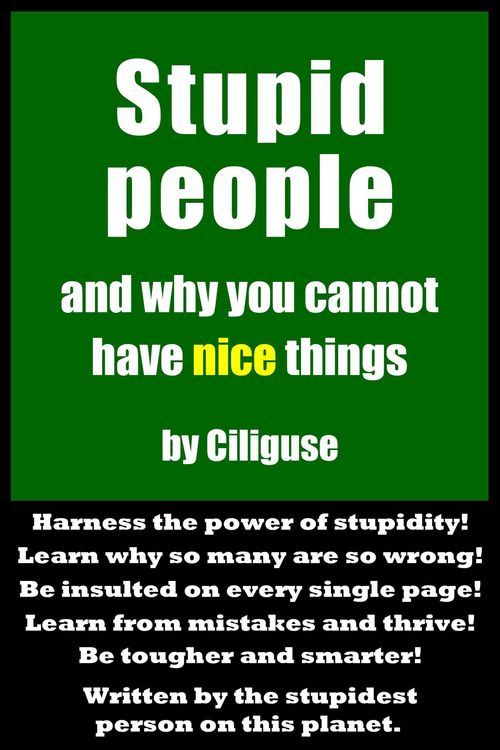 Produktbild: Stupid People and Why You Cannot Have Nice Things