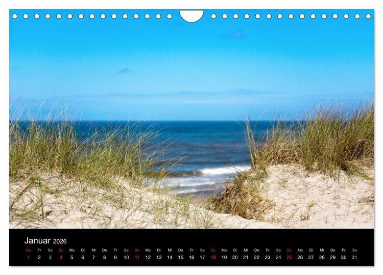 Produktbild: D&auml;nemarks Nordseek&uuml;ste (Wandkalender 2026 DIN A4 quer), CALVENDO Monatskalender