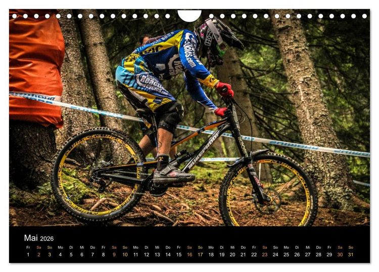Produktbild: Downhill Racing 2026 (Wandkalender 2026 DIN A4 quer), CALVENDO Monatskalender