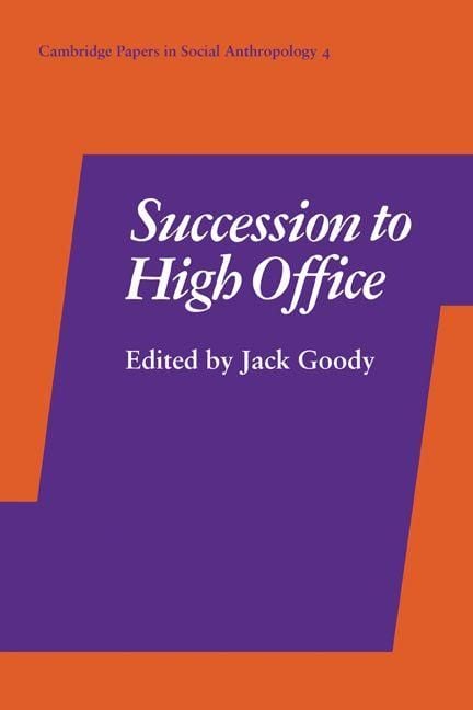 Produktbild: Succession to High Office