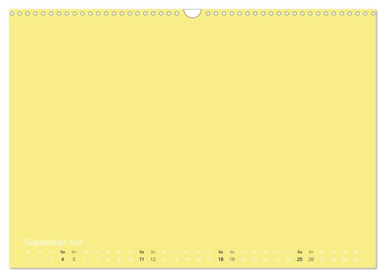 Produktbild: Bastelkalender - Gelb (Wandkalender 2027 DIN A3 quer), CALVENDO Monatskalender