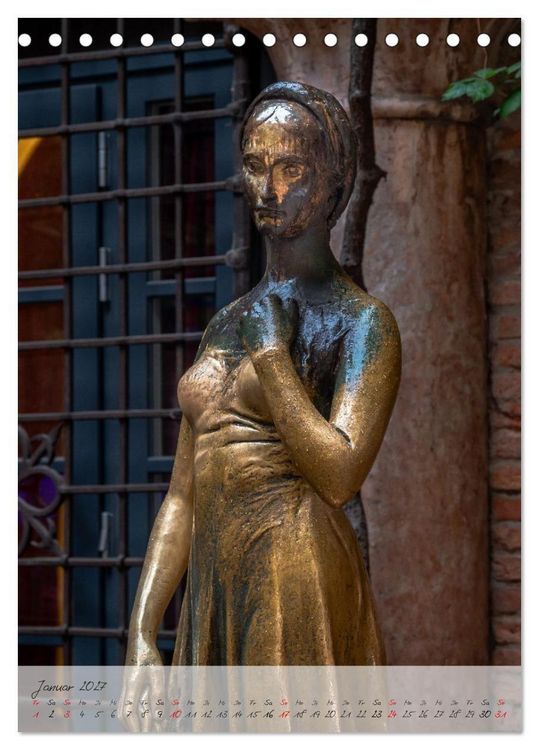 Produktbild: Julia in Verona - Giulietta a Verona (Tischkalender 2027 DIN A5 hoch), CALVENDO Monatskalender