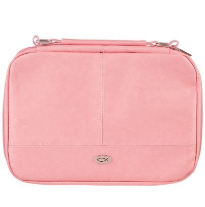 Produktbild: Two-fold Pink Faux Leather Organizer Bible Cover