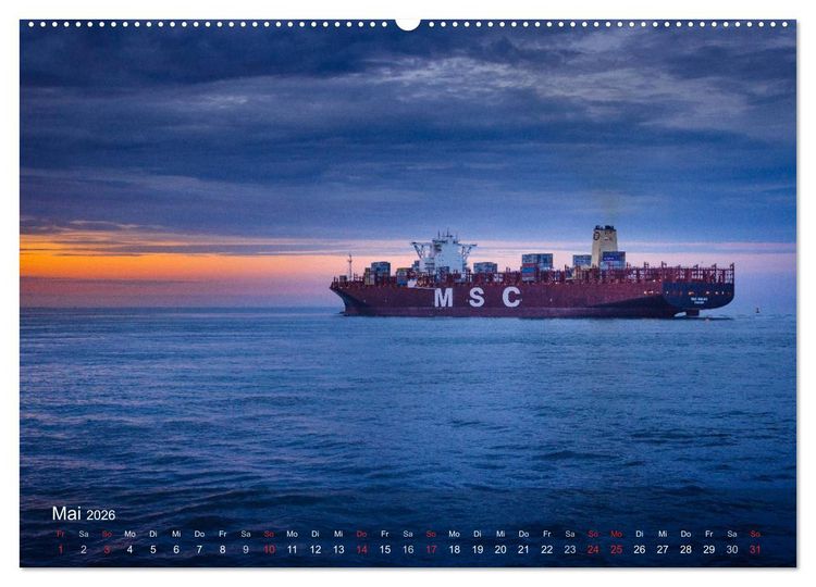Produktbild: Impressionen vom JadeWeserPort (Wandkalender 2026 DIN A2 quer), CALVENDO Monatskalender
