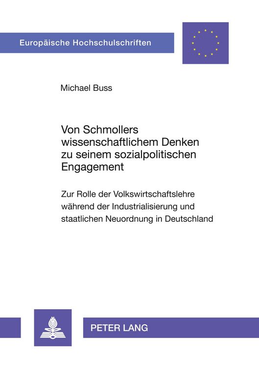 Produktbild: Von Schmollers wissenschaftlichem Denken zu seinem sozialpolitischen Engagement