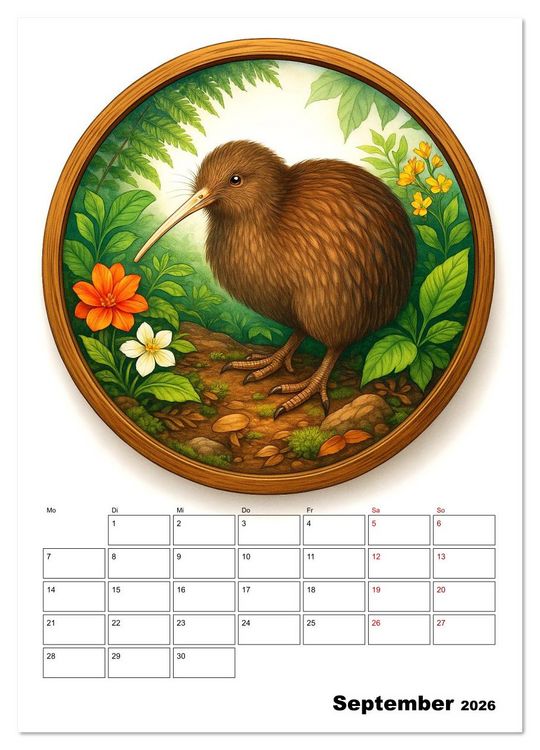 Produktbild: Unbekannte Niedlichkeit (Wandkalender 2026 DIN A2 hoch), CALVENDO Monatskalender
