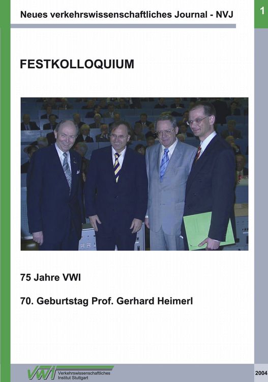 Produktbild: Neues verkehrswissenschaftliches Journal NVJ - Ausgabe 1