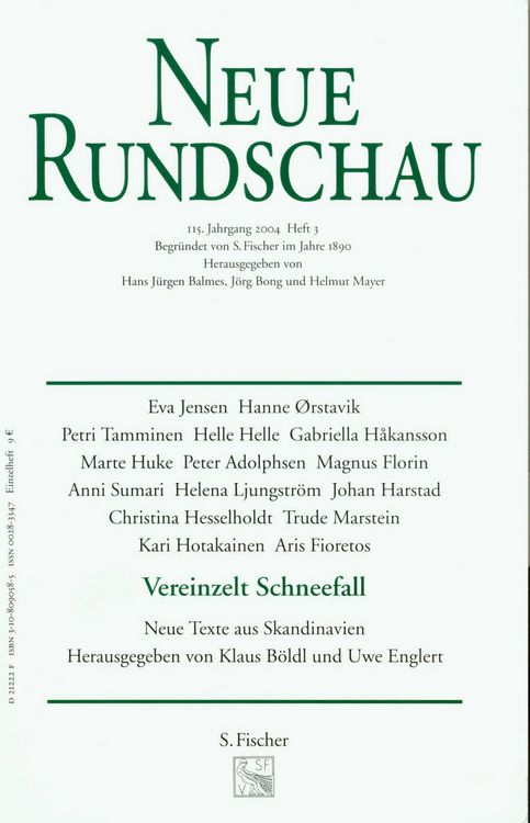 Produktbild: Neue Rundschau 2004/3
