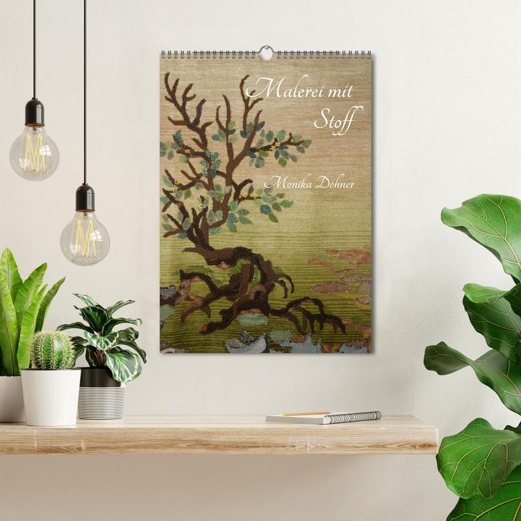 Produktbild: Malerei mit Stoff (Wandkalender 2026 DIN A3 hoch), CALVENDO Monatskalender