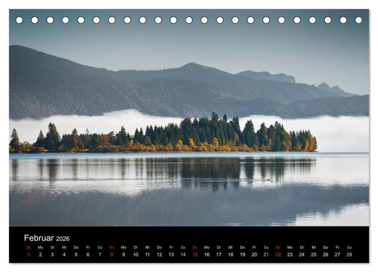Produktbild: Unser Bayern (Tischkalender 2026 DIN A5 quer), CALVENDO Monatskalender