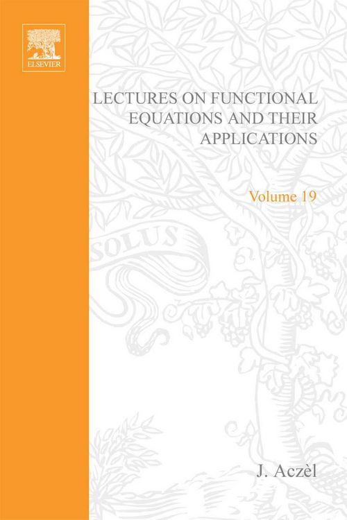 Produktbild: Lectures on Functional Equations and Their Applications