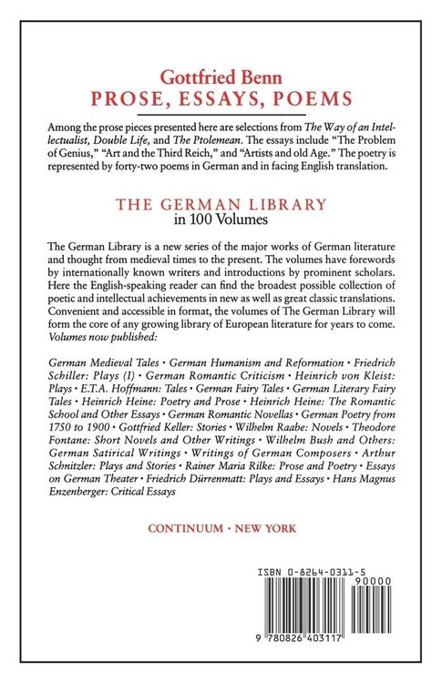 Produktbild: Prose Essays Poems