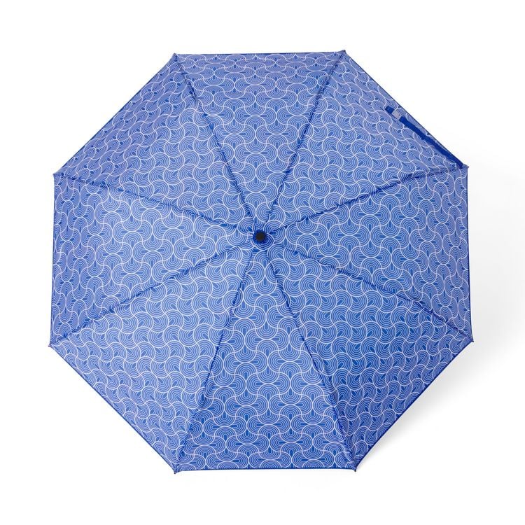 Produktbild: Regenschirm Geometric blue "Quiet Flow"