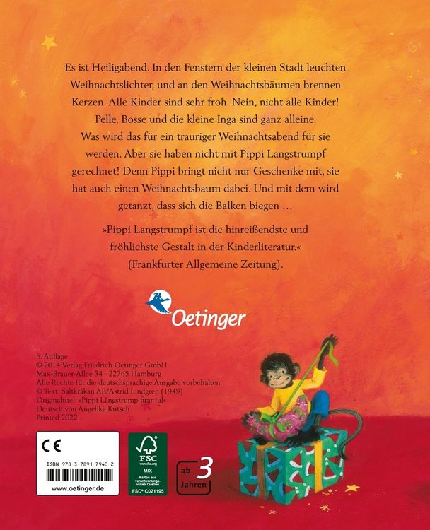 Produktbild: Pippi Langstrumpf feiert Weihnachten
