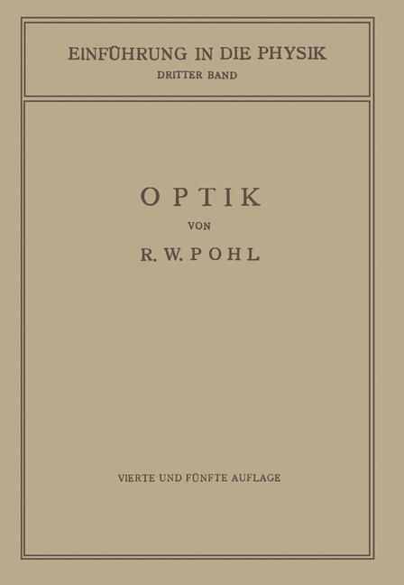 Produktbild: Einf&uuml;hrung in die Optik