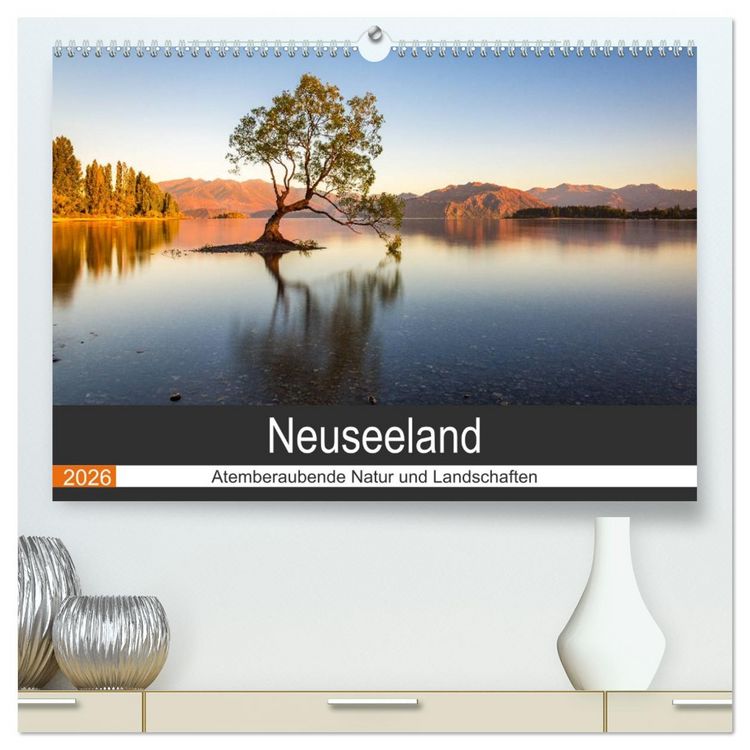Produktbild: Neuseeland - Atemberaubende Natur und Landschaften (hochwertiger Premium Wandkalender 2026 DIN A2 quer), Kunstdruck in Hochglanz