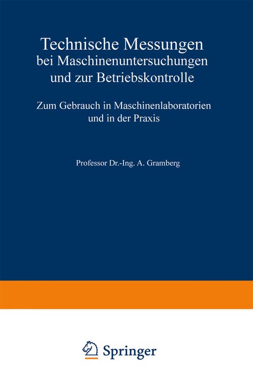 Produktbild: Technische Messungen bei Maschinenuntersuchungen und zur Betriebskontrolle