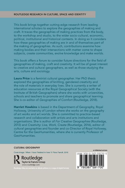Produktbild: Geographies of Making, Craft and Creativity