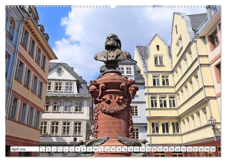 Produktbild: Frankfurt am Main die neue Altstadt vom Taxifahrer Petrus Bodenstaff (Wandkalender 2026 DIN A2 quer), CALVENDO Monatskalender