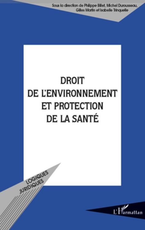 Produktbild: Droit de l'environnement et protection de la sante