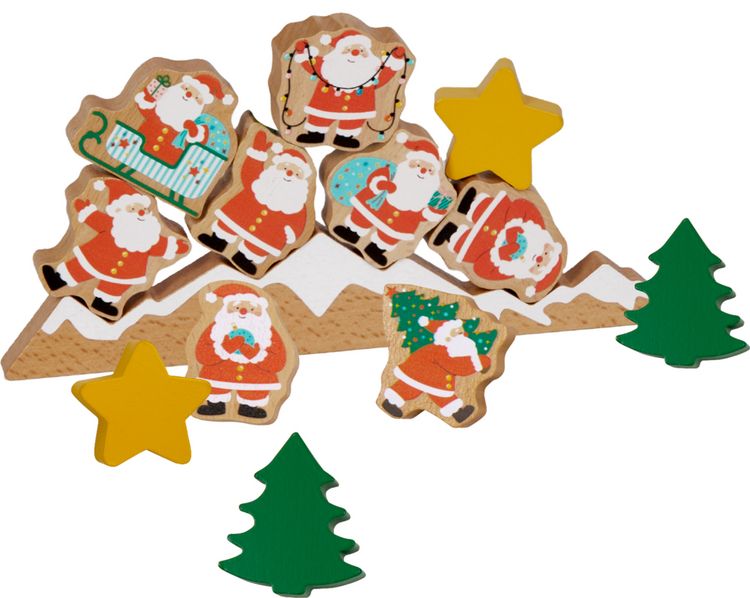 Produktbild: Stapelspiel Weihnachtsm&auml;nner - Wintertiere im Weihnachtswald
