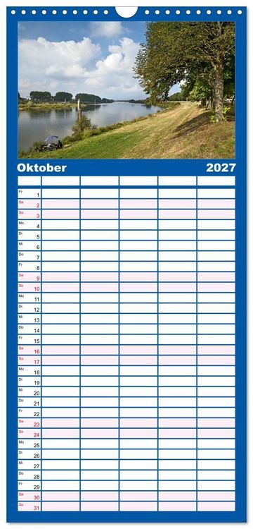 Produktbild: Familienplaner 2027 - Venlo mit 5 Spalten (Wandkalender, 21 x 45 cm) CALVENDO