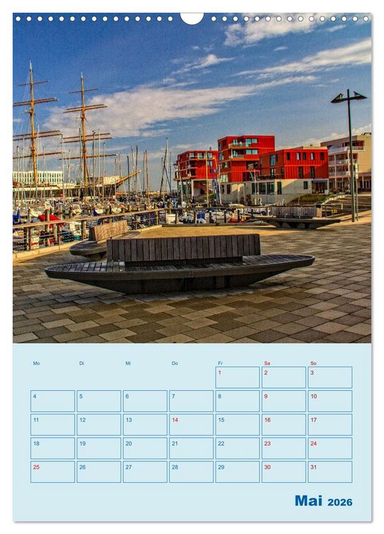 Produktbild: Priwall bei Travem&uuml;nde &ndash; Terminplaner (Wandkalender 2026 DIN A3 hoch), CALVENDO Monatskalender