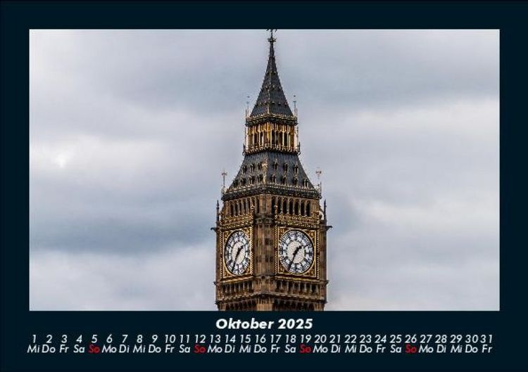 Produktbild: London 2025 Fotokalender DIN A5