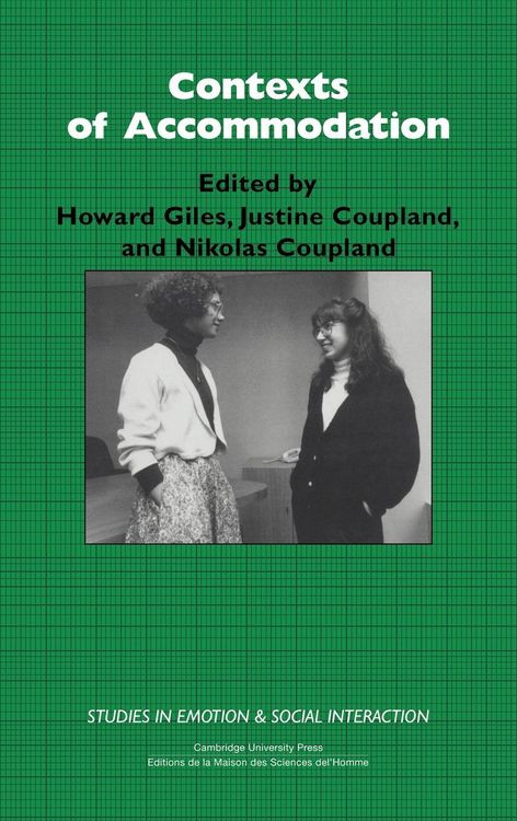 Produktbild: Contexts of Accommodation