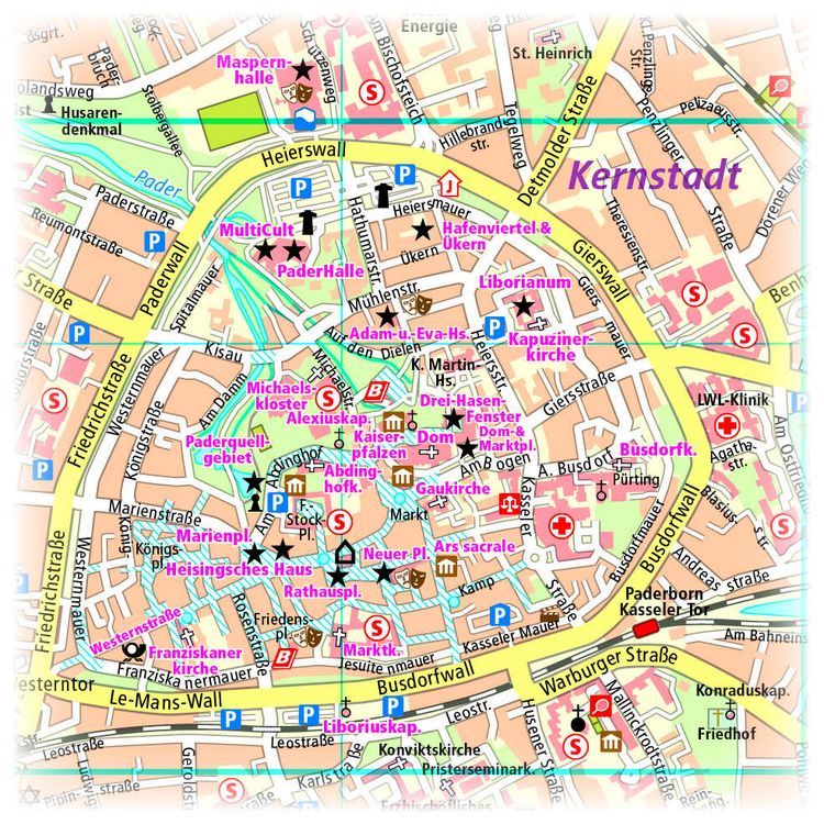 Produktbild: Publicpress Stadtplan Paderborn 1:14.000