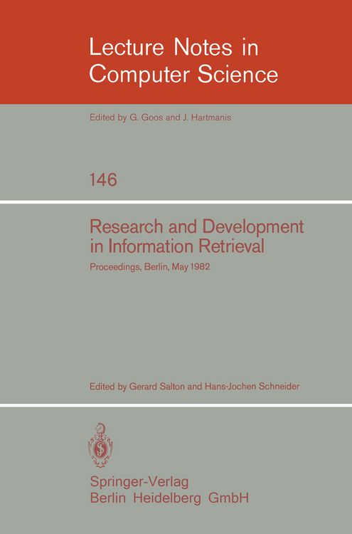 Produktbild: Research and Development in Information Retrieval