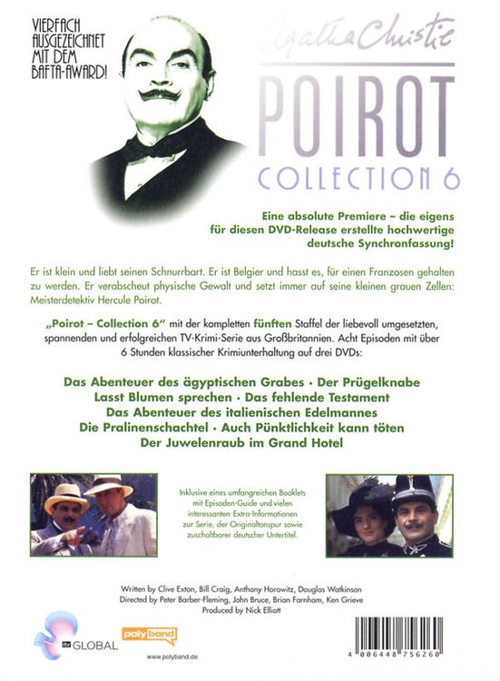 Agatha Christie - Poirot Collection 6 [3 DVDs]