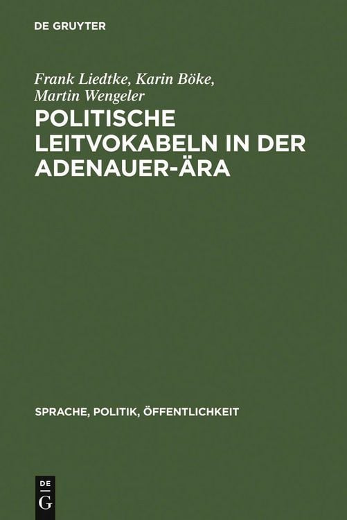 Produktbild: Politische Leitvokabeln in der Adenauer-&Auml;ra