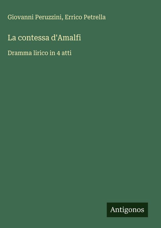 Produktbild: La contessa d'Amalfi