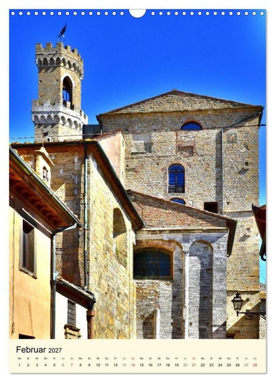Produktbild: Toskana - Unterwegs in Volterra (Wandkalender 2027 DIN A3 hoch), CALVENDO Monatskalender