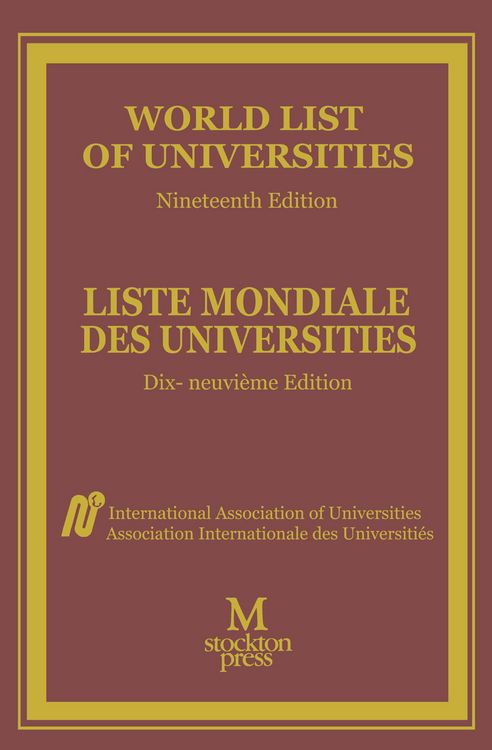 Produktbild: World List of Universities / Liste Mondiale des Universites