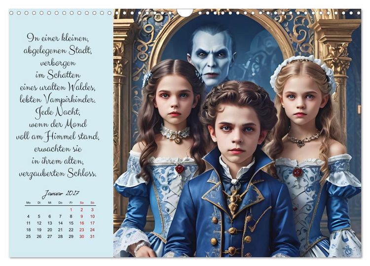 Produktbild: Mondkinder der Dunkelheit (Wandkalender 2027 DIN A3 quer), CALVENDO Monatskalender