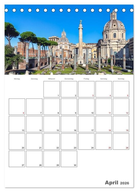 Produktbild: Italiens Sch&ouml;nheit - Terminplaner (Tischkalender 2026 DIN A5 hoch), CALVENDO Monatskalender