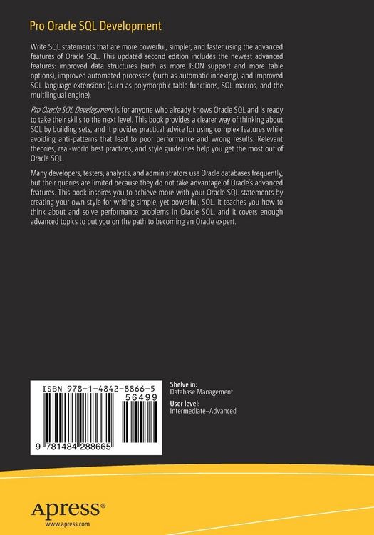 Produktbild: Pro Oracle SQL Development