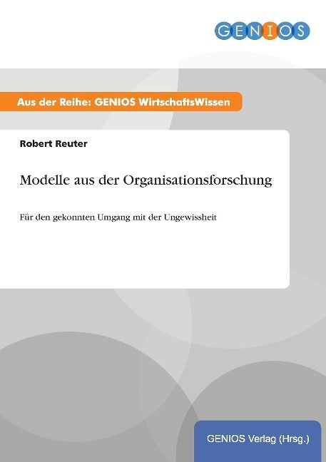 Produktbild: Modelle aus der Organisationsforschung