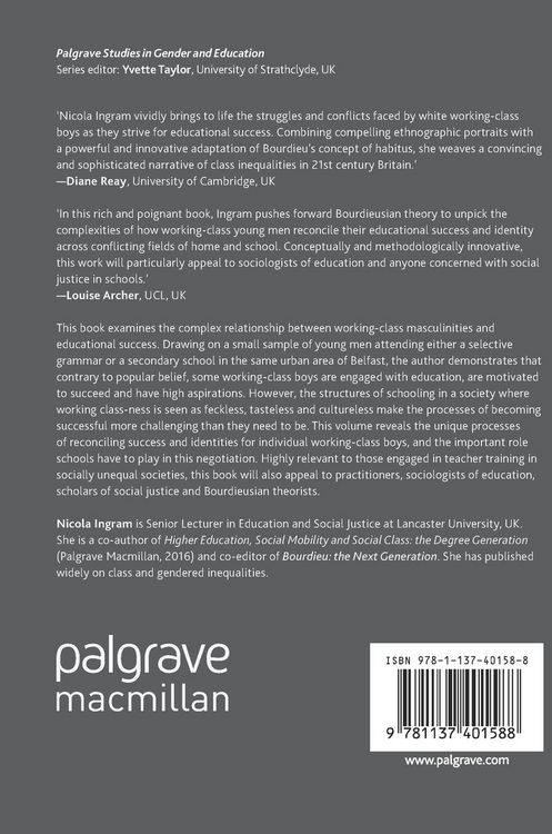 Produktbild: Working-Class Boys and Educational Success