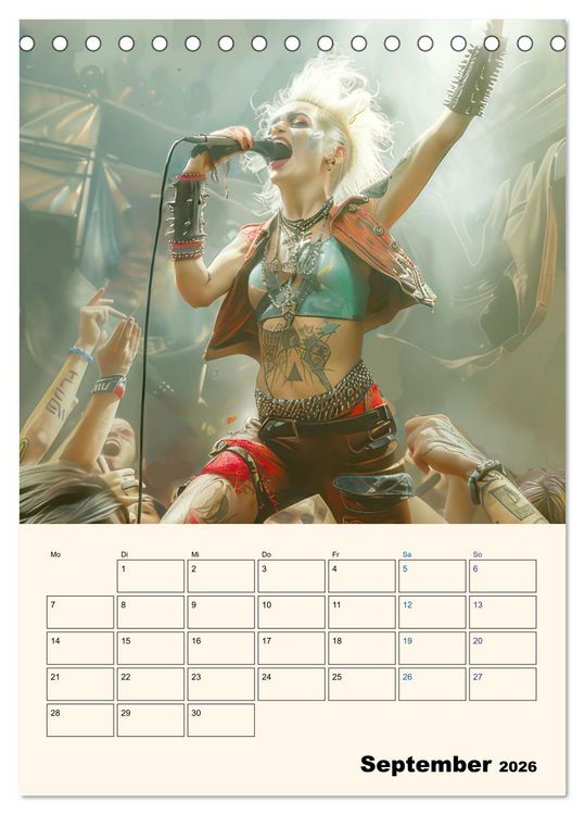 Produktbild: Punkerg&ouml;ren - In Aktion (Tischkalender 2026 DIN A5 hoch), CALVENDO Monatskalender